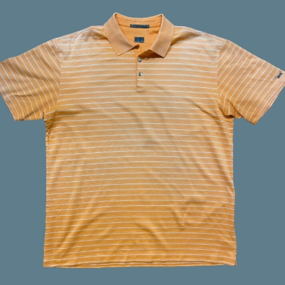 Nike Tiger Woods Big & Tall Performance Golf Coral Orange Polo Shirt Men's XXL